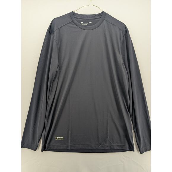 NWT Under Armour UA Tactical Tech Men's Long Sleeve T-Shirt in Dark Navy Blue M - Picture 3 of 6